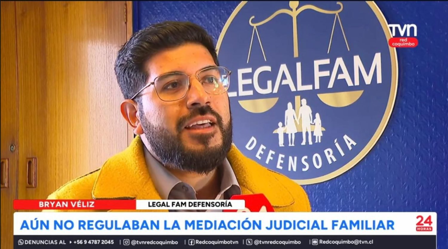 Bryan Véliz entrevistado por 24 Horas TVN Red Coquimbo sobre mediación judicial familiar